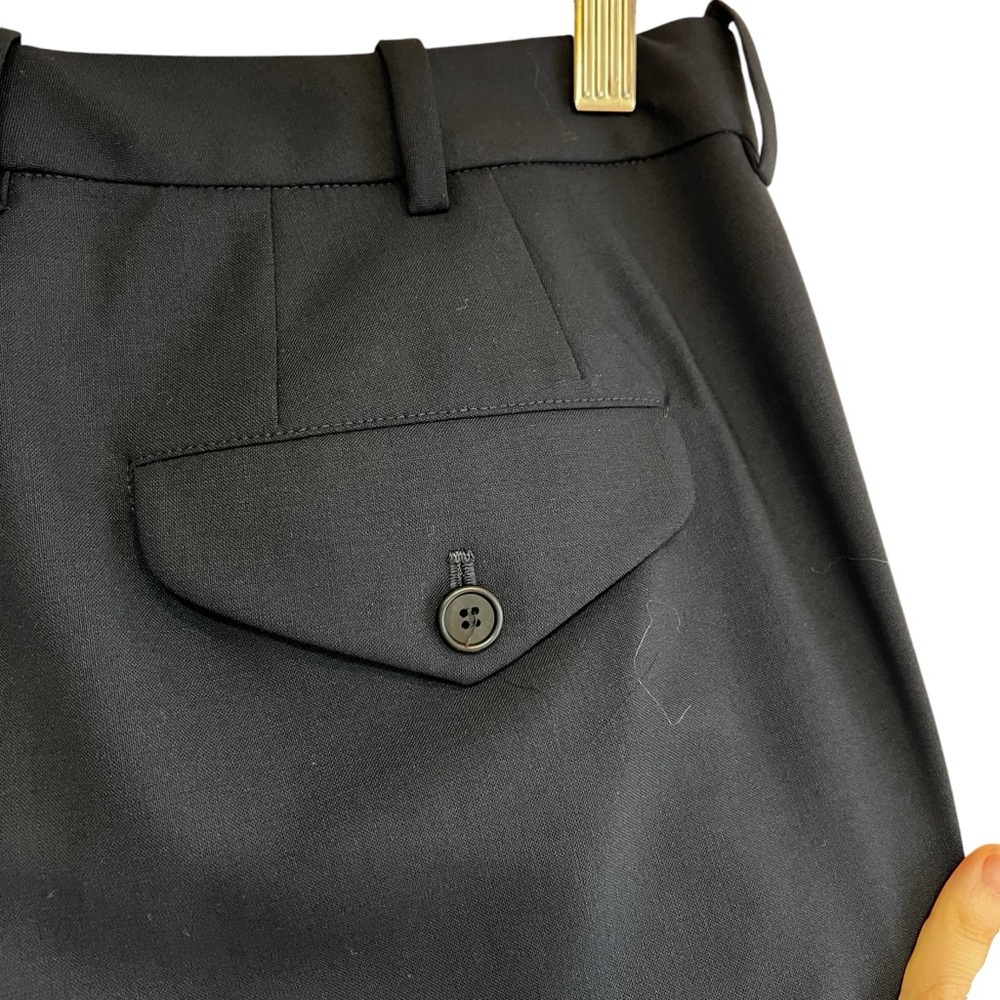 6397 wool cropped cuffed navy trousers size 4 excellent condition - Picture 11 of 15